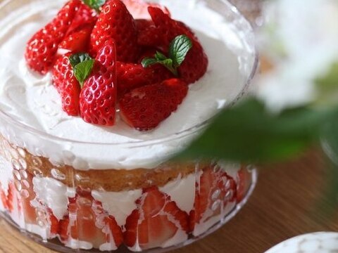 フローラで☆苺のショートケーキ